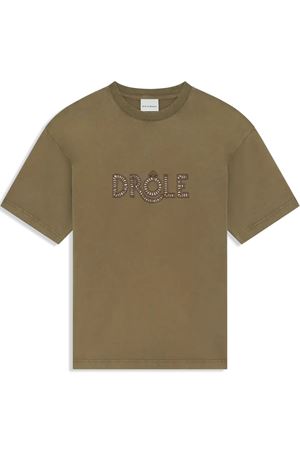 Khaki cotton t-shirt DROLE DE MONSIEUR | KTS302CO195KK